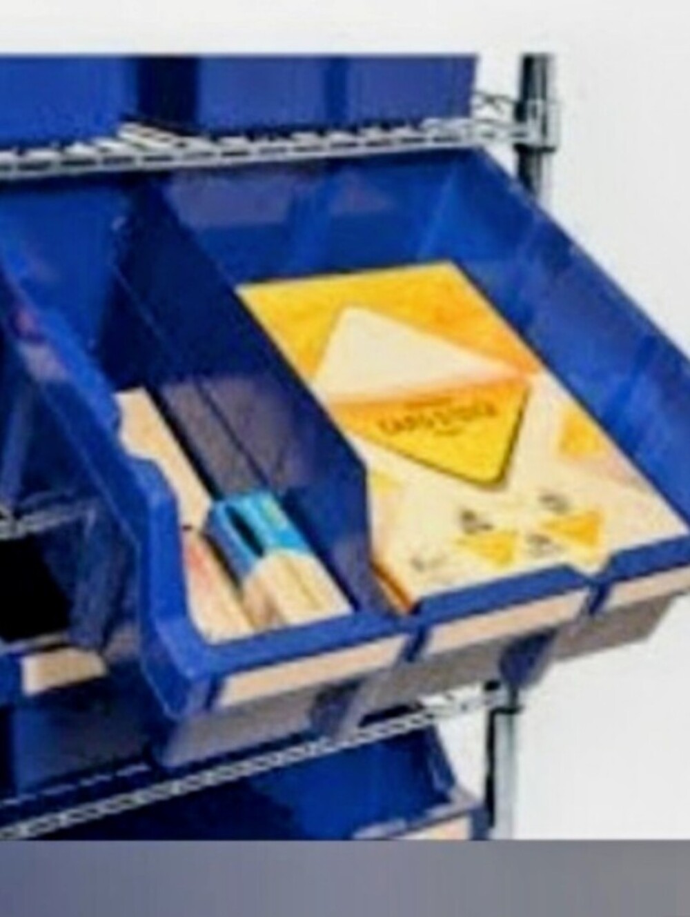 Set of 2 Storage Bins: Blue Seville Classics 1 Large 1 Medium - Picture 7 of 8